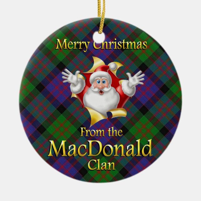 Scottish Klan MacDonald jul Ornament (Framsidan)