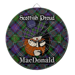 Scottish Klan MacDonald Tartan Dartboard Piltavla