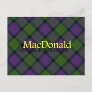 Scottish Klan MacDonald Vykort