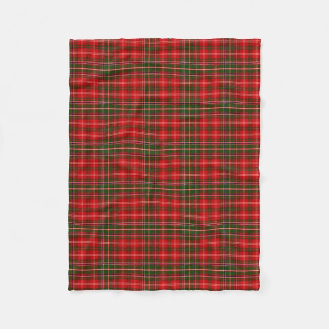 Scottish Klan MacDougall Tartan Plaid Fleecefilt (Framsidan)