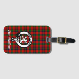 Scottish Klan MacDuff Tartan och Vapensköld Badge Bagagebricka