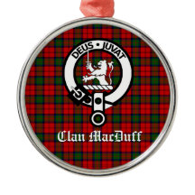 Scottish Klan MacDuff Tartan och Vapensköld Badge