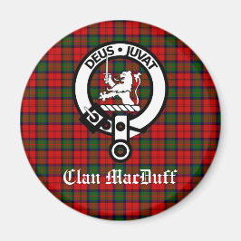 Scottish Klan MacDuff Tartan och Vapensköld Badge Magnet