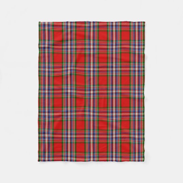 Scottish Klan MacFarlane Red Tartan Plaid Fleecefilt (Framsidan)