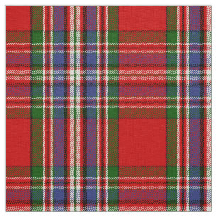 Scottish Klan MacFarlane Red Tartan Plaid Tyg