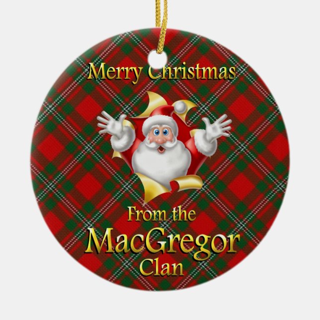 Scottish Klan MacGregor jul Ornament (Framsidan)