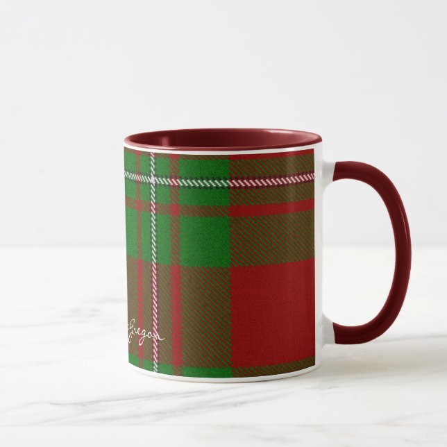 Scottish Klan MacGregor Tartan Designer Mugg (Höger)