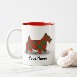 Scottish Klan MacGregor Tartan Scottish Terrier Två-Tonad Mugg