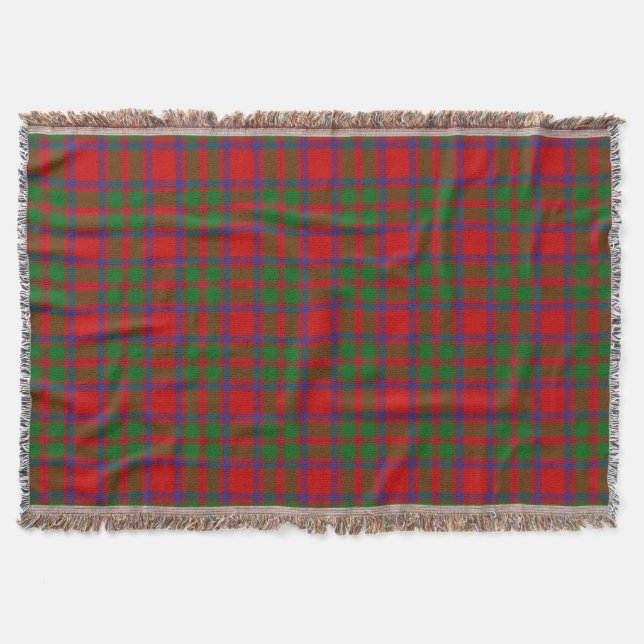Scottish Klan MacIntosh Tartan Plaid Filt (Framsidan)