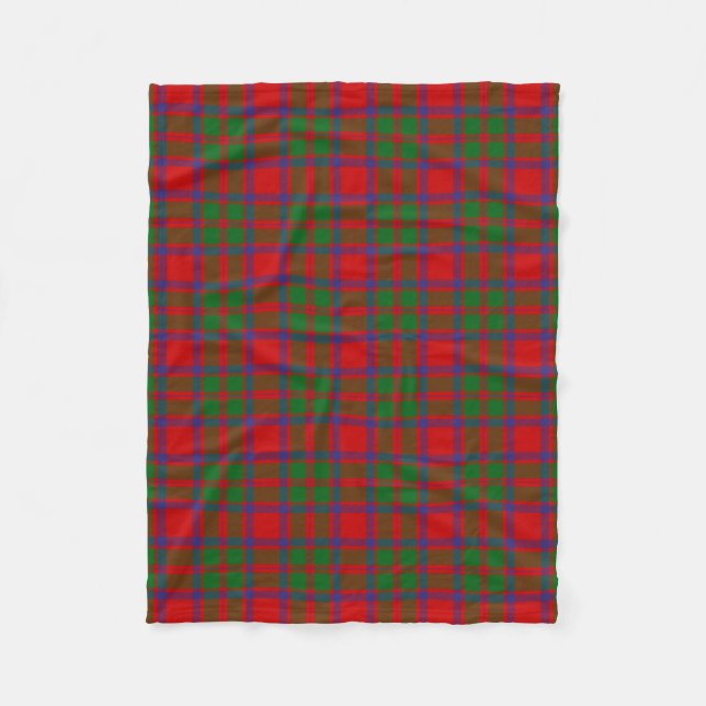 Scottish Klan MacIntosh Tartan Plaid Fleecefilt (Framsidan)