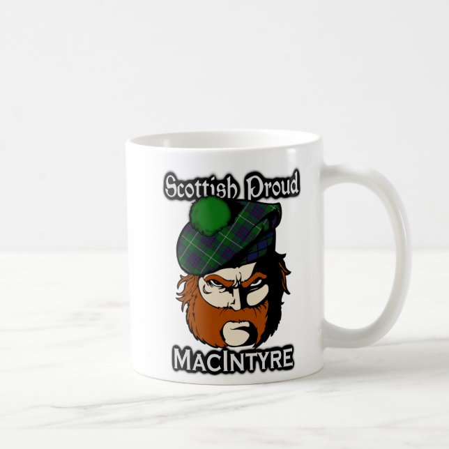 Scottish Klan MacIntyre Tartan Scottish Kaffemugg (Höger)
