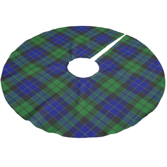 Scottish Klan MacKay Tartan Julgransmatta Borstad Polyester (Vinklad)