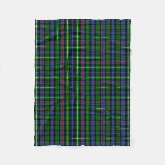 Scottish Klan MacKenzie Tartan Plaid Fleecefilt (Framsidan)