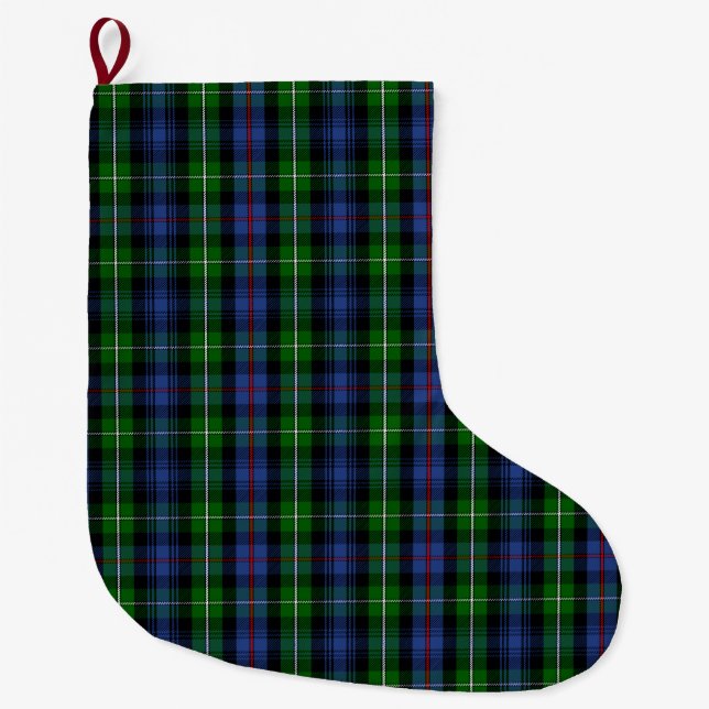 Scottish Klan MacKenzie Tartan Plaid Stor Julstrumpa (Framsidan)