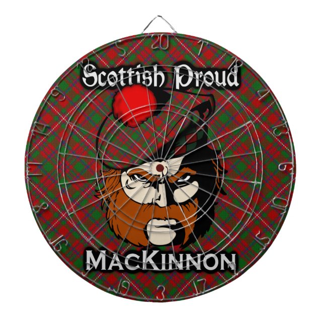 Scottish Klan MacKinnon Tartan Dartboard Darttavla (Framsidan)