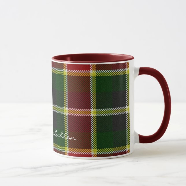 Scottish Klan MacLachlan Tartan Designer Mugg (Höger)