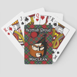 Scottish Klan MacLean Tartan Deck Casinokort