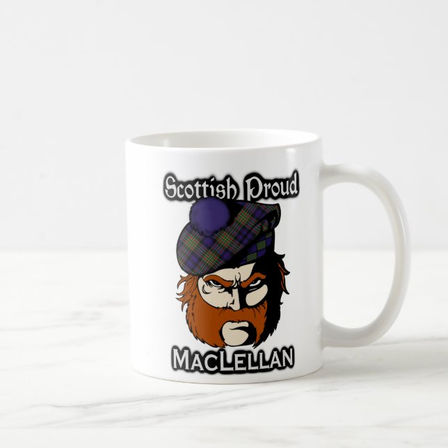 Scottish Klan MacLellan Tartan Scottish Kaffemugg (Höger)