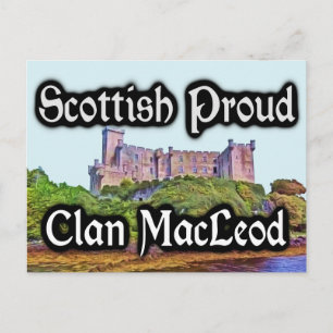 Scottish Klan MacLeod Dunvegan Castle Postcard Vykort
