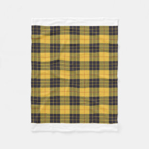 Scottish Klan MacLeod of Lewis Gult Black Tartan Fleecefilt