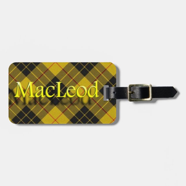Scottish Klan MacLeod of Lewis Luggage Tag Bagagebricka (Horisontell Framsida)