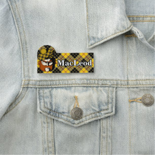 Scottish Klan MacLeod of Lewis Tartan Play Namnbricka