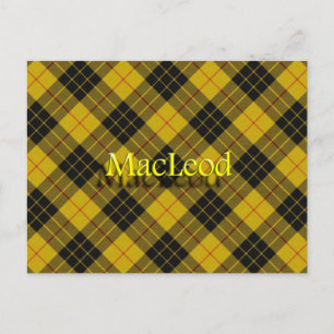 Scottish Klan MacLeod of Lewis Tartan Vykort