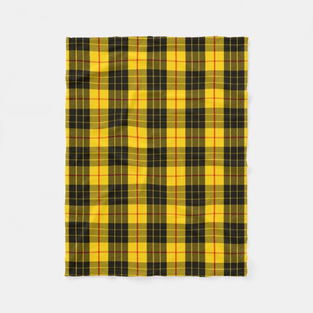 Scottish Klan MacLeod Tartan Plaid Fleecefilt (Framsidan)