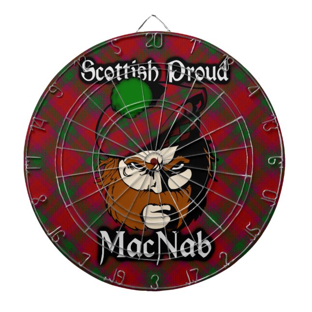 Scottish Klan MacNab Tartan Dartboard Darttavla (Framsidan)