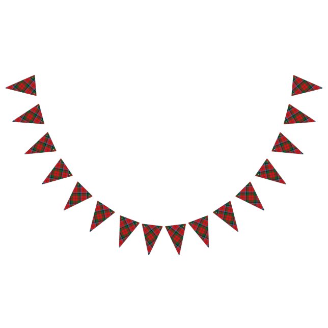 Scottish Klan MacNaughton MacNachtan Tartan Vimplar (Alla)