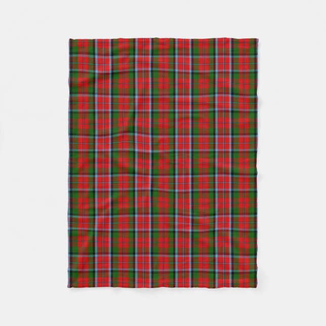 Scottish Klan MacNaughton Tartan Plaid Fleecefilt (Framsidan)