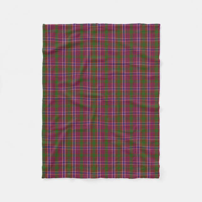 Scottish Klan MacRae Tartan Plaid Fleecefilt (Framsidan)