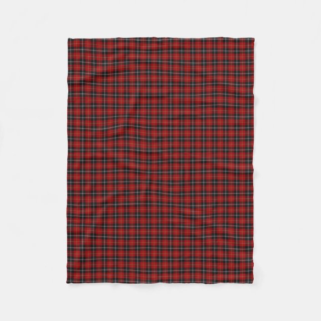 Scottish Klan Marjoribanks Classic Tartan Fleecefilt (Framsidan)