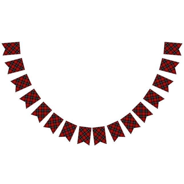 Scottish Klan Marjoribanks Tartan Vimplar (Alla)