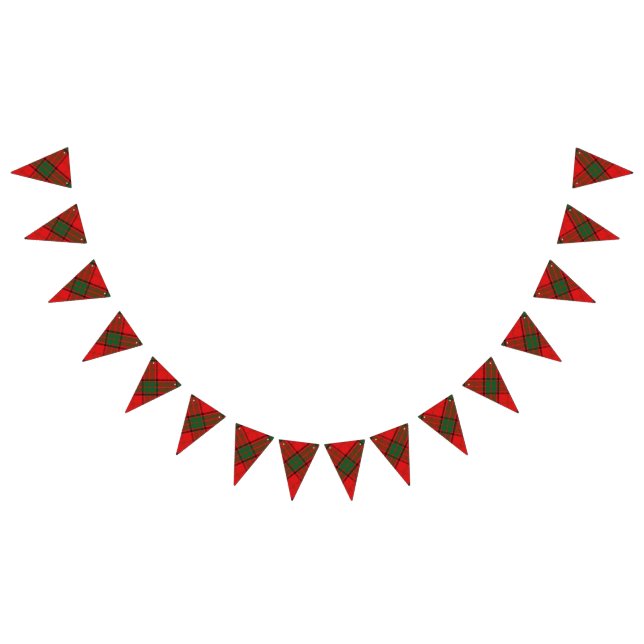 Scottish Klan Maxwell Tartan Vimplar (Alla)