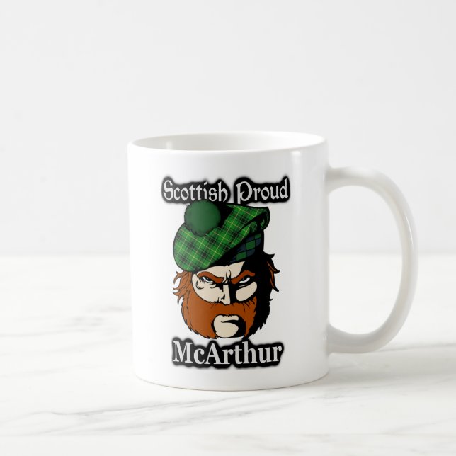 Scottish Klan McArthur Tartan Scottish Kaffemugg (Höger)