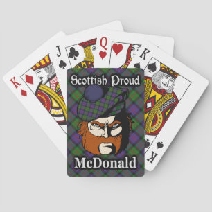 Scottish Klan McDonald Tartan Spel Kort