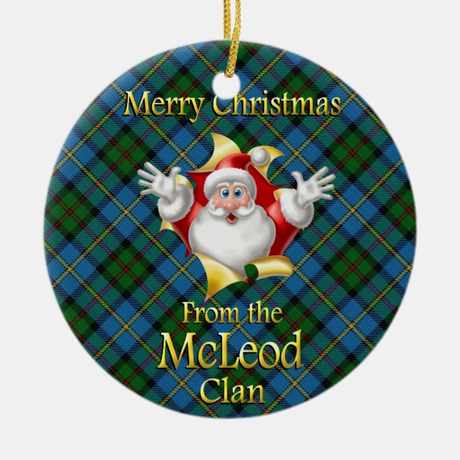Scottish Klan McLeod jul Ornament (Framsidan)