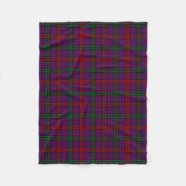 Scottish Klan Montgomery Tartan Plaid Fleecefilt (Framsidan)