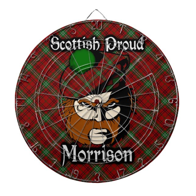 Scottish Klan Morrison Tartan Dartboard Darttavla (Framsidan)