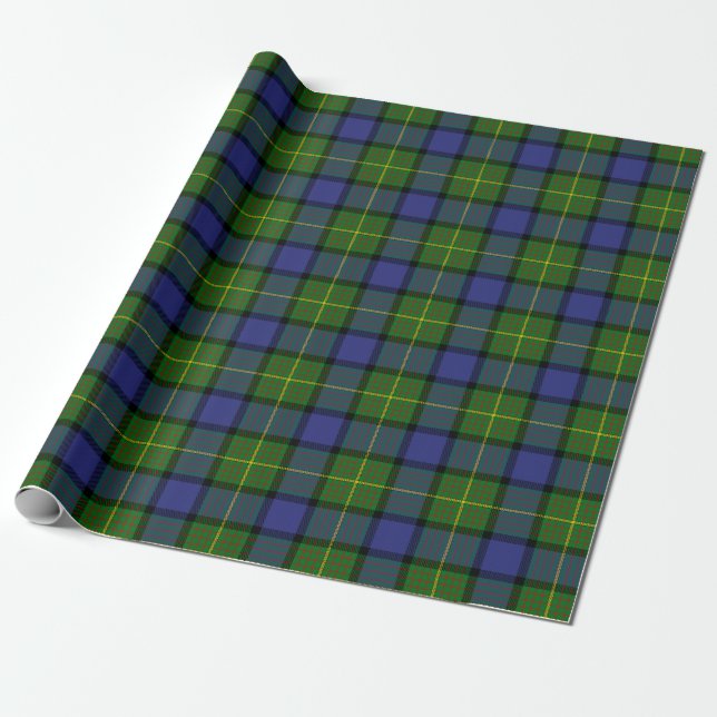 Scottish Klan Muir Tartan Play Presentpapper (Utrullad)