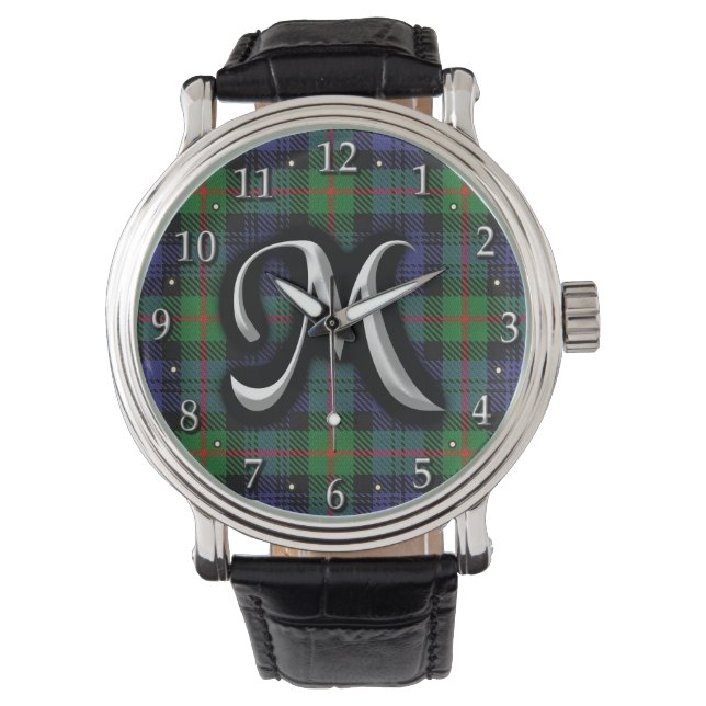 Scottish Klan Murray Monogram Tartan Armbandsur (Framsida)