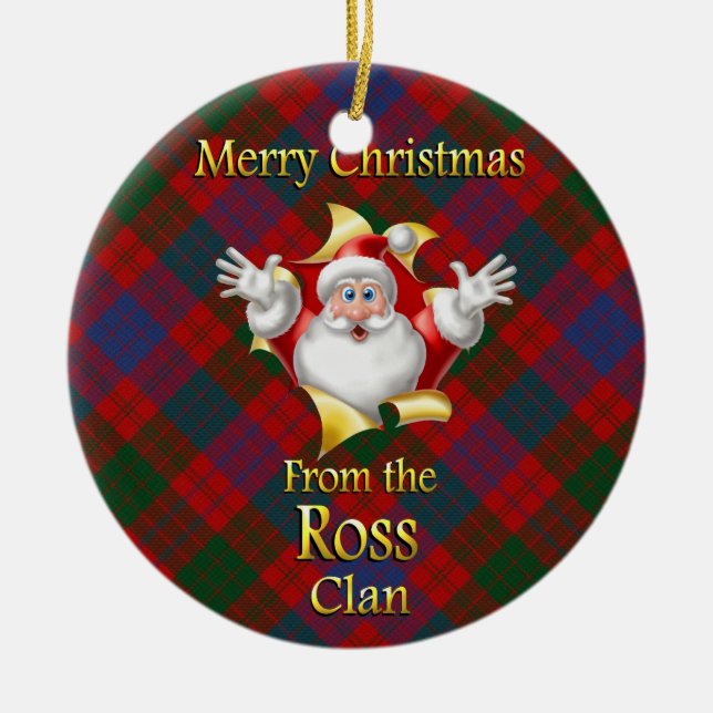 Scottish Klan Ross jul Ornament (Framsidan)