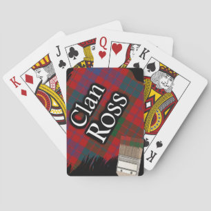 Scottish Klan Ross Tartan Paint Brush Kortlek