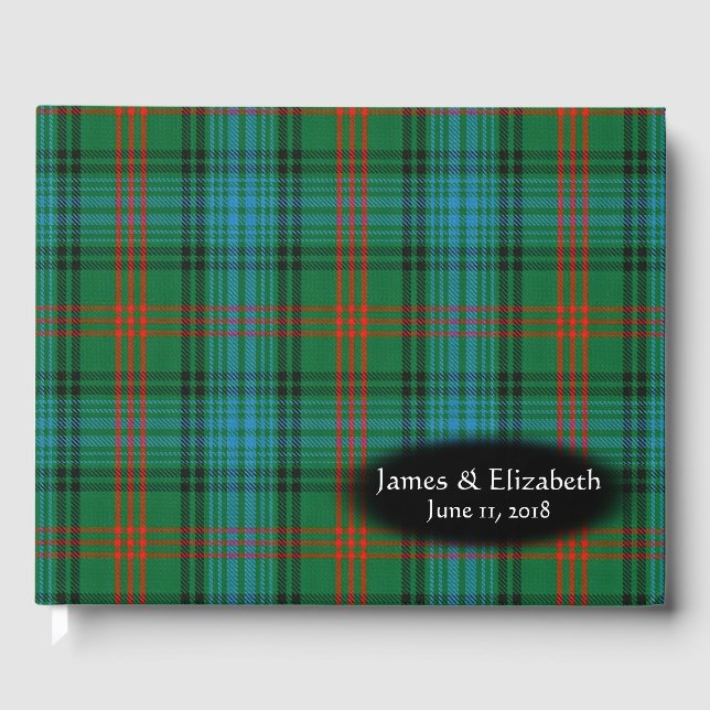 Scottish Klan Ross Tartan Play Bröllop Gästböcker (Framsida)