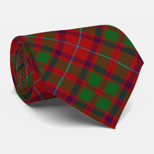Scottish Klan Shaw Brev S Monogram Red Tartan Slips
