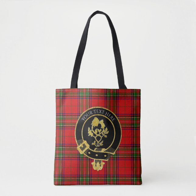Scottish Klan Vapensköld Ro Thistle Tartan Tygkasse (Framsida)