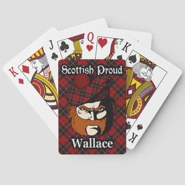 Scottish Klan Wallace Tartan Deck Kortlek (Baksidan)