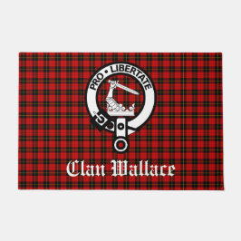 Scottish Klan Wallace Vapensköld Badge och Tartan