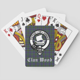 Scottish Klan Wood Vapensköld & Tartan Casinokort